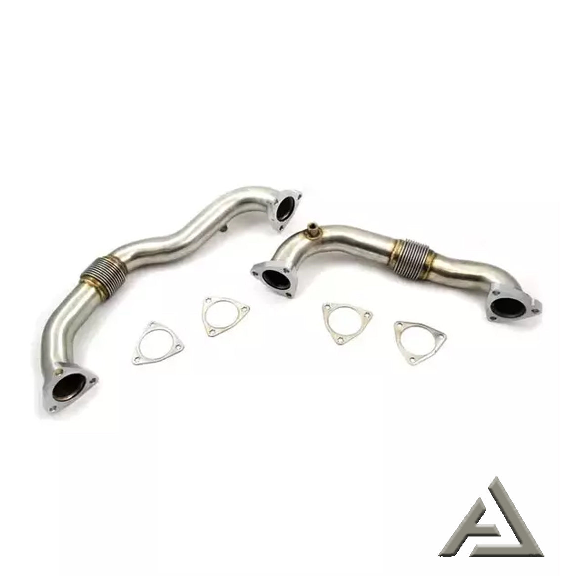 Heavy Duty Thick Wall Stainless Up Pipes For 2008-2010 Ford 6.4L Powerstroke