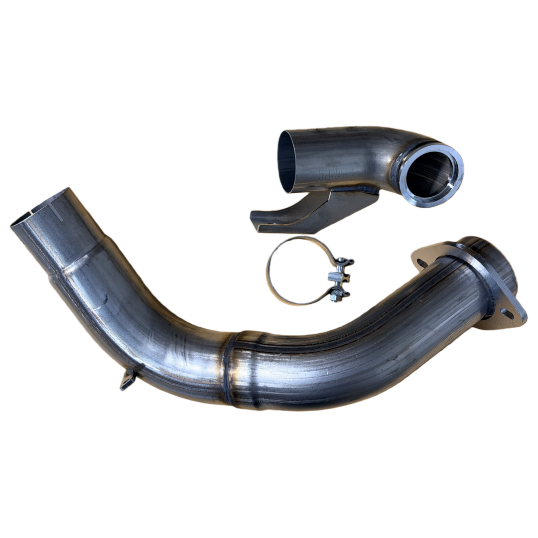 4" Turbo Diesel Exhaust Pipe For 2015-2019 Ford F250 F350 F450 F550 6.7L Diesel