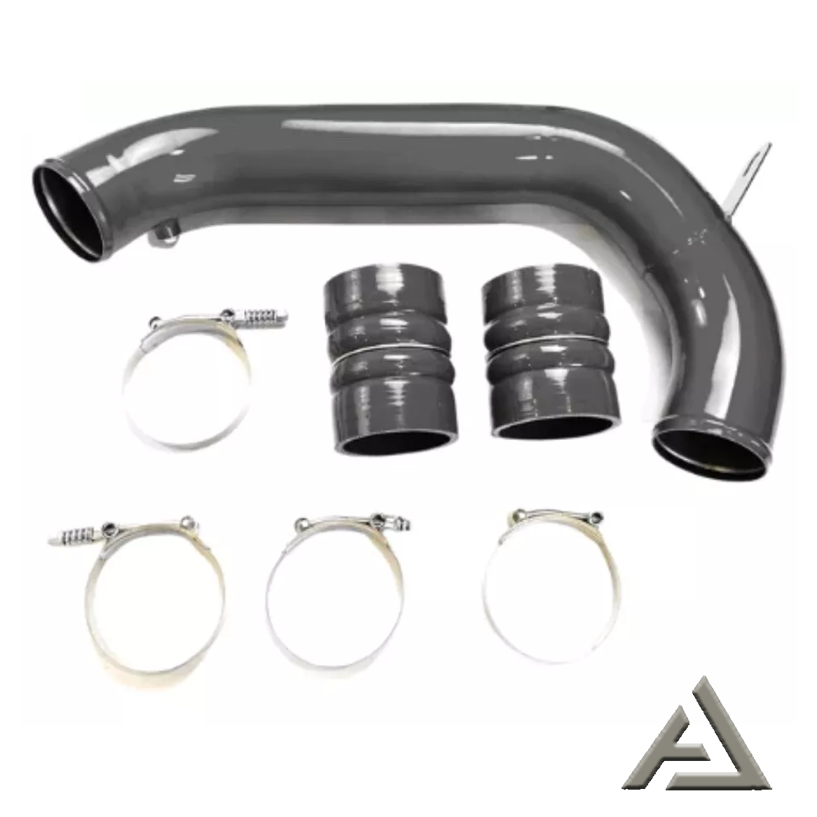 Cold-side intercooler charge-pipe kit for 2008-2010 Ford Powerstroke 6.4L -Blue