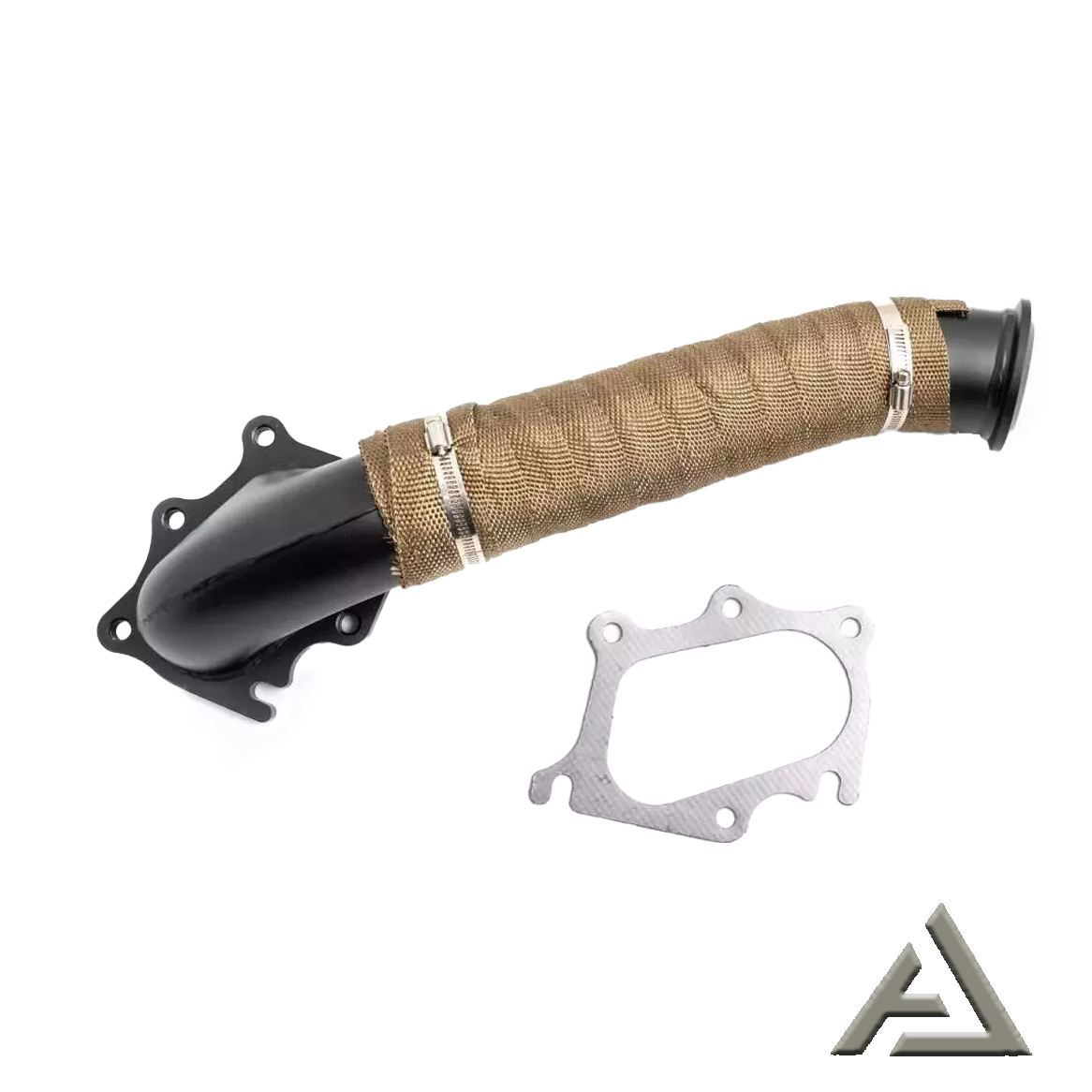 3" Turbo Exhaust Pipe W Heatwrap For 2001-2004 Chevy GMC 6.6 LB7 Duramax Diesel