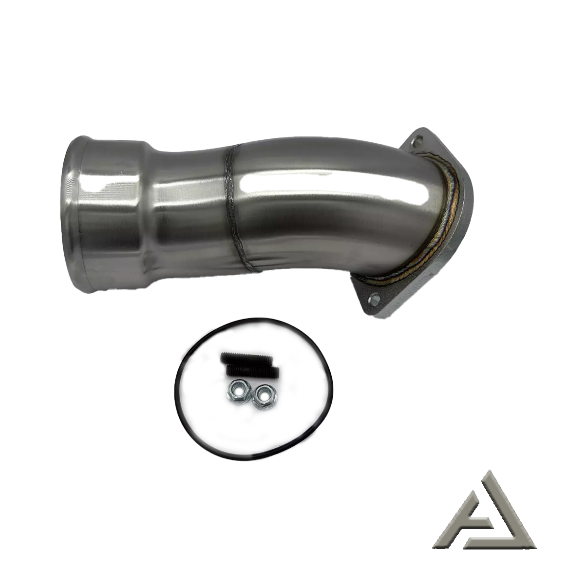 3.5" Polished Turbo Intake Horn Kit For 2020-2024 GM 6.6L L5P Duramax Diesel