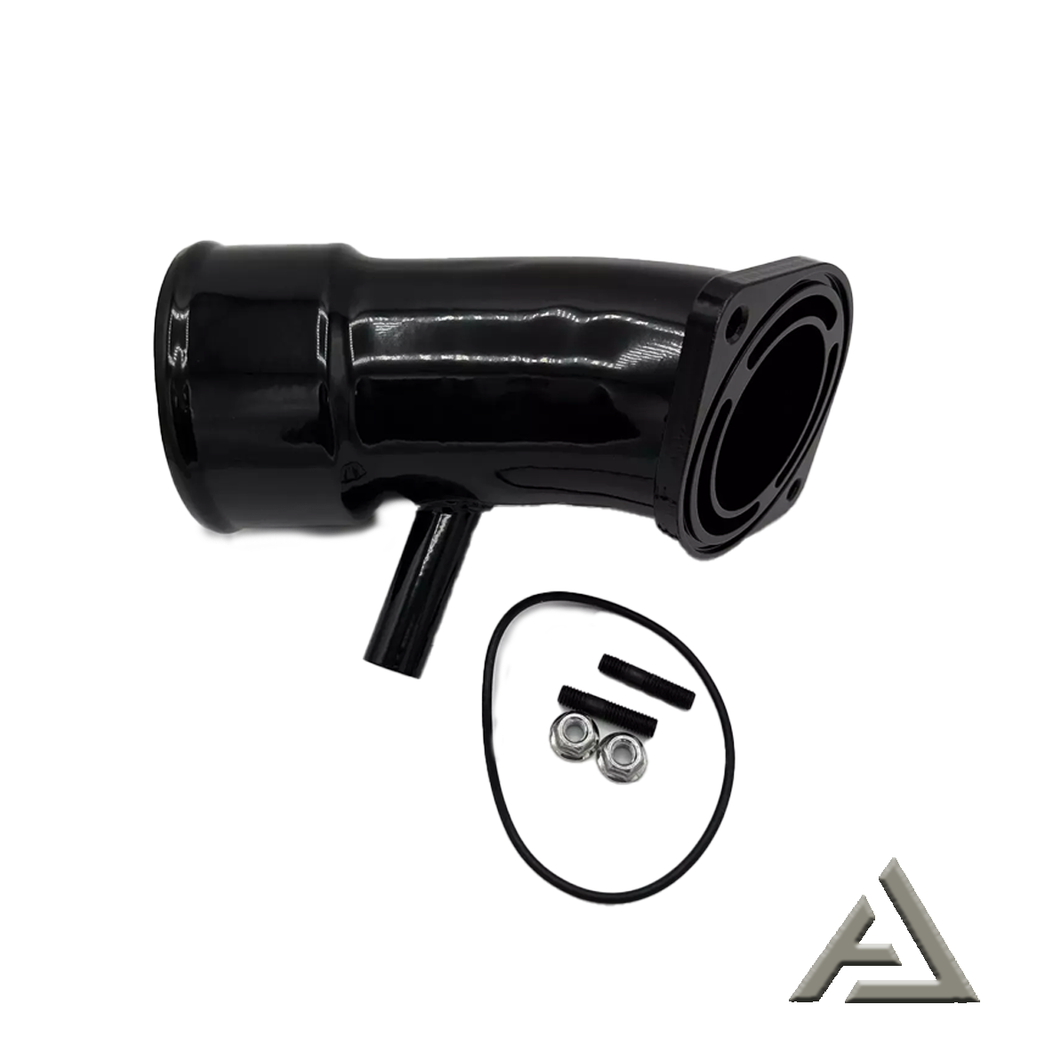 3.5" BLACK Turbo Intake Horn Kit For 2017-2019 GM 6.6L L5P Duramax Diesel