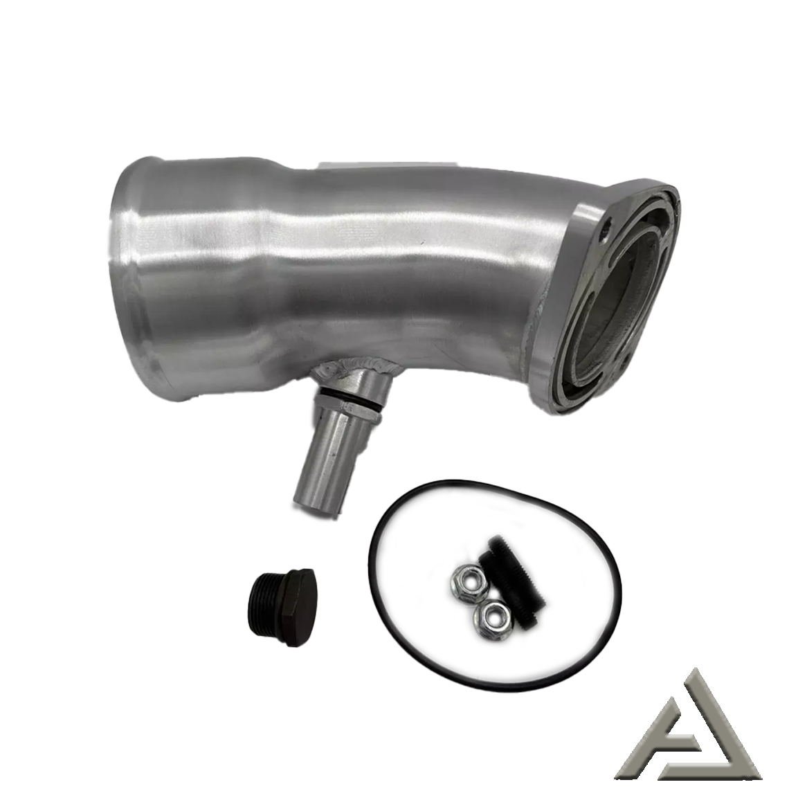 3.5" Polished Turbo Intake Horn Kit For 2017-2019 GM 6.6L L5P Duramax Diesel