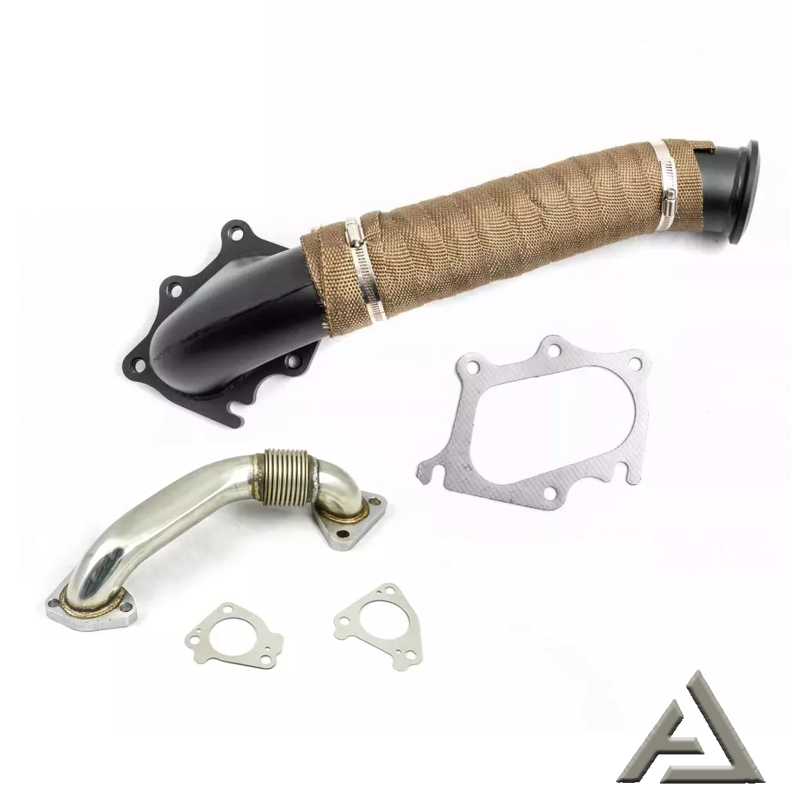 3" Turbo Pipe W Passenger Up Pipe For 01-04 Chevy GMC 6.6L LB7 Duramax Diesel