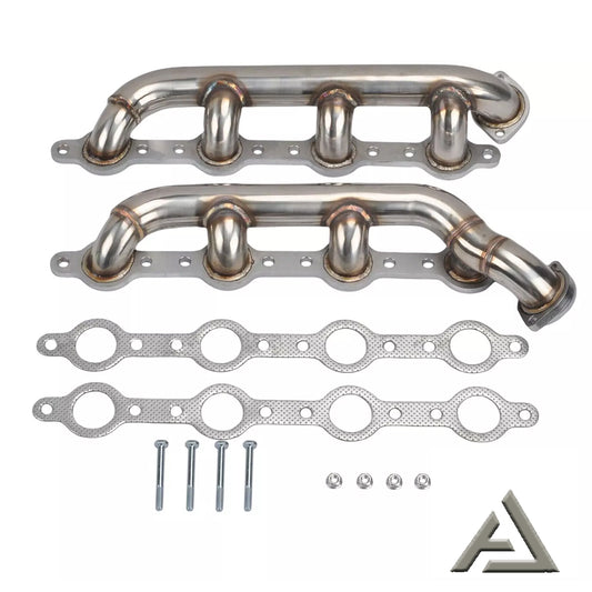 Stainless Steel Headers Manifolds For Ford Powerstroke F250 F350 F450 7.3L 99-03