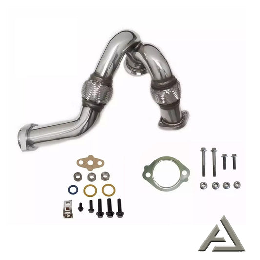 HD Y-Pipe Up Pipe Turbo Install Kit For 03-07 Ford 6.0 Powerstroke