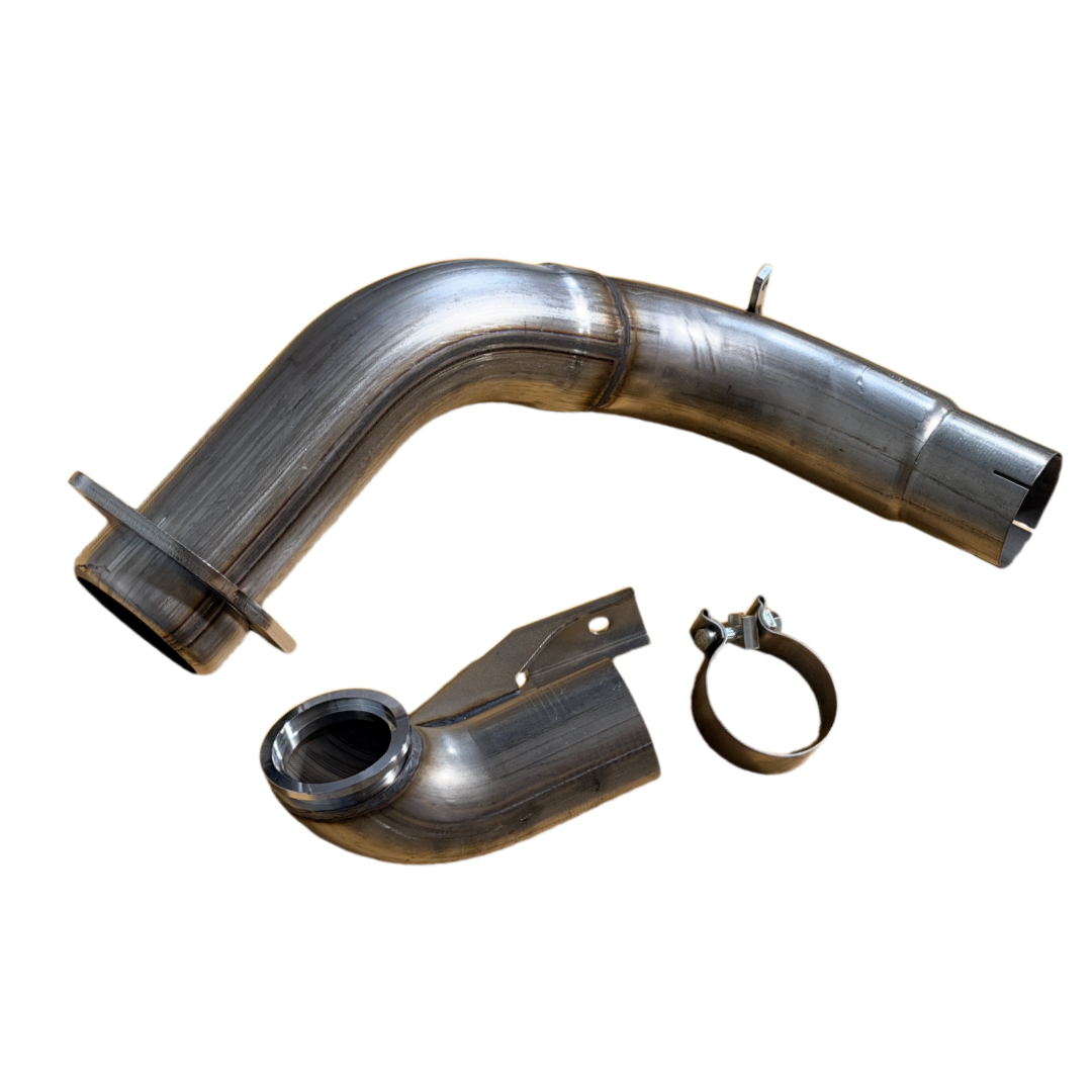4" Turbo Diesel Exhaust Pipe For 2015-2019 Ford F250 F350 F450 F550 6.7L Diesel