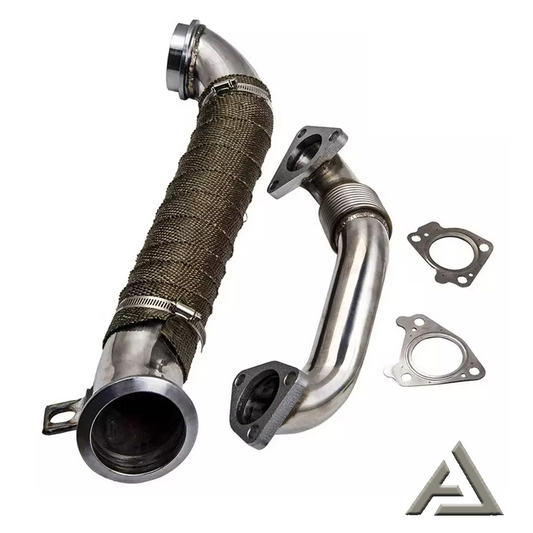 Turbo Pipe W Up Pipe For 2004.5-2010 Chevy GMC 6.6L LLY LBZ LMM Duramax Diesel