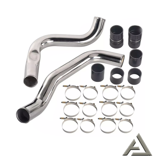 Polished 3" Intercooler Pipe & Boot Kit For 1999.5-2003 Ford 7.3L Powerstroke