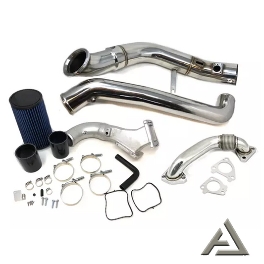 Bridge and Intercooler Pipe Kit, 2011-2016 Duramax 6.6L LML W/ Up pipe