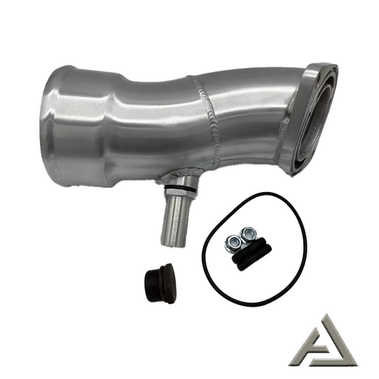 3.5" Polished Turbo Intake Horn Kit For 2020-2024 GM 6.6L L5P Duramax Diesel