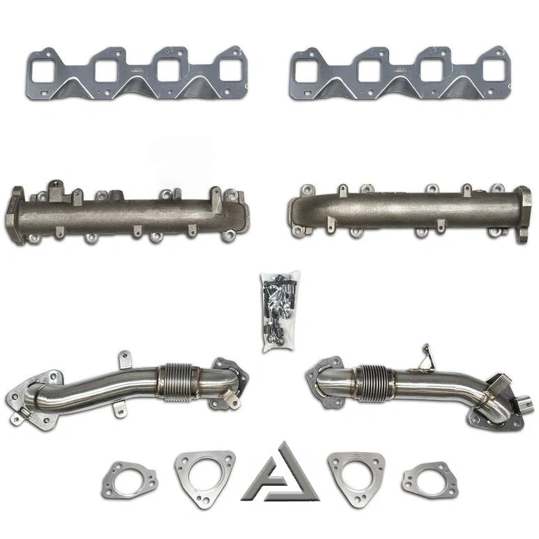 High Flow Exhaust Manifolds with Up-Pipes 17-25 Duramax L5P